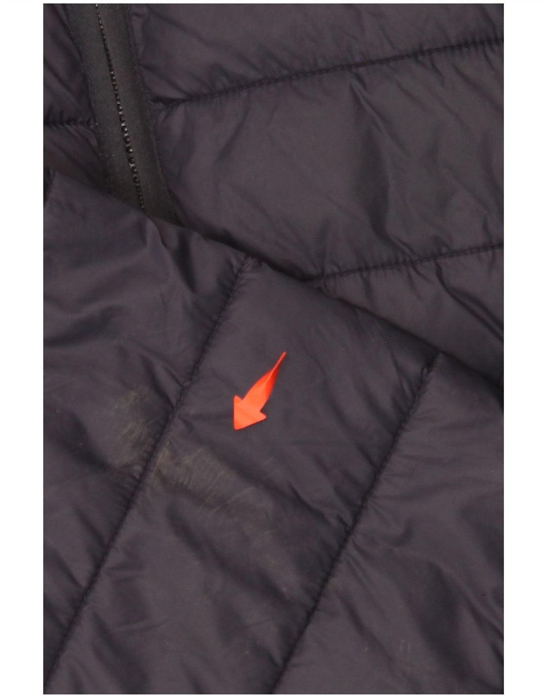 Jaqueta acolchoada feminina CREW CLOTHING Reino Unido 16 grande nylon azul marinho