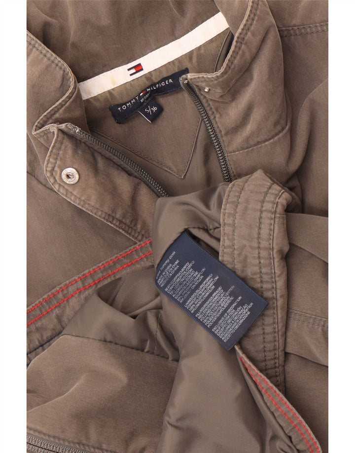 Jaqueta bomber feminina Tommy Hilfiger UK 10 poliéster cinza pequeno