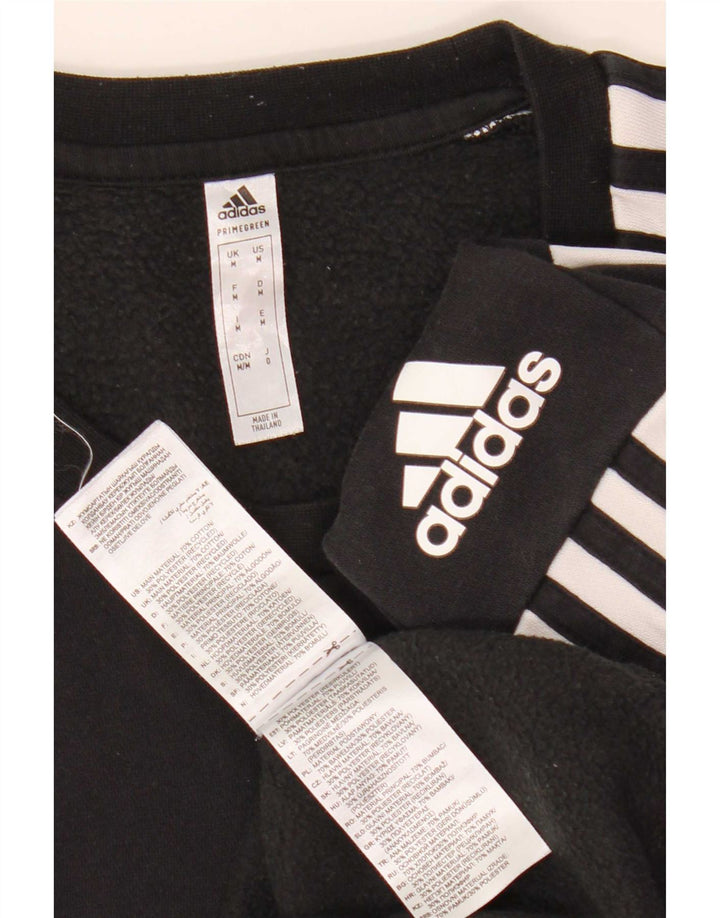 Adidas masculino gráfico moletom jumper médio preto colorblock algodão