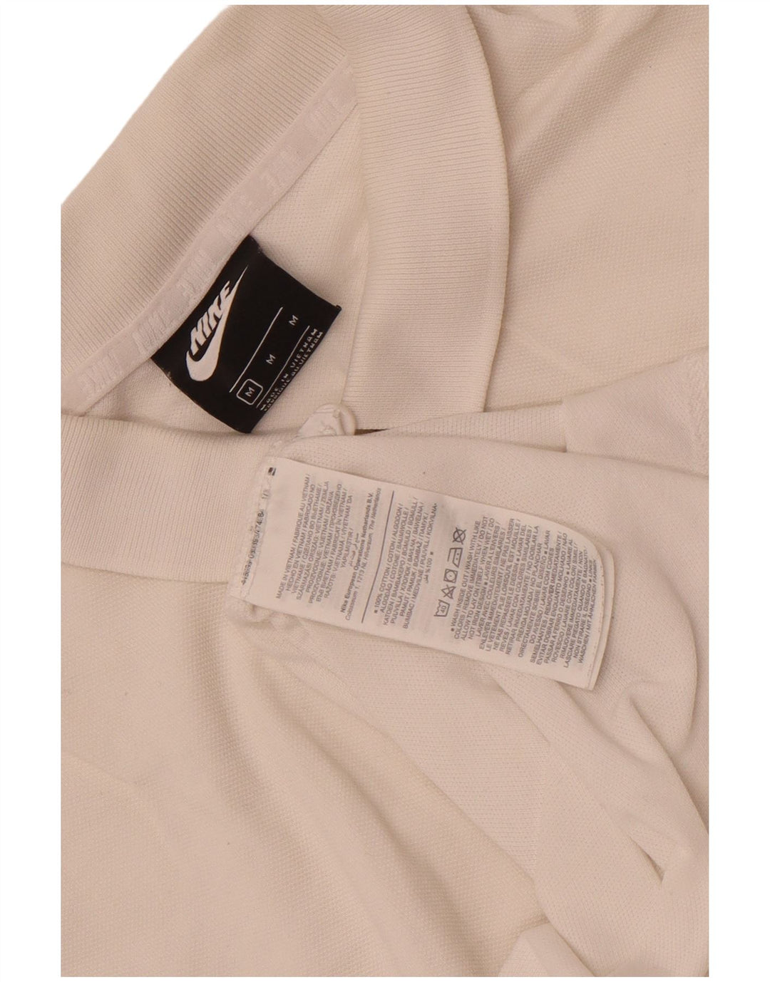 Camisa polo masculina Nike médio algodão branco