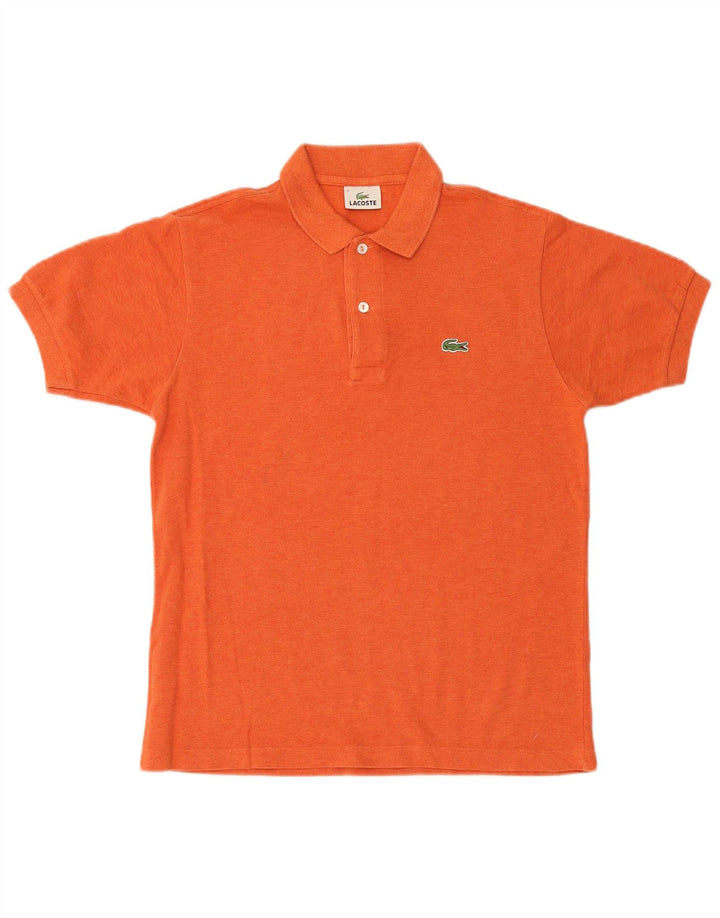 Camisa polo masculina Lacoste tamanho 3 pequeno algodão laranja