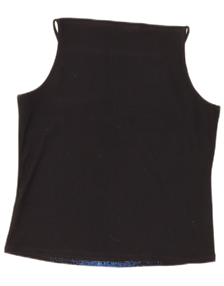 Dorothy Perkins Cami Top Feminino Reino Unido 16 Grande Poliéster Preto