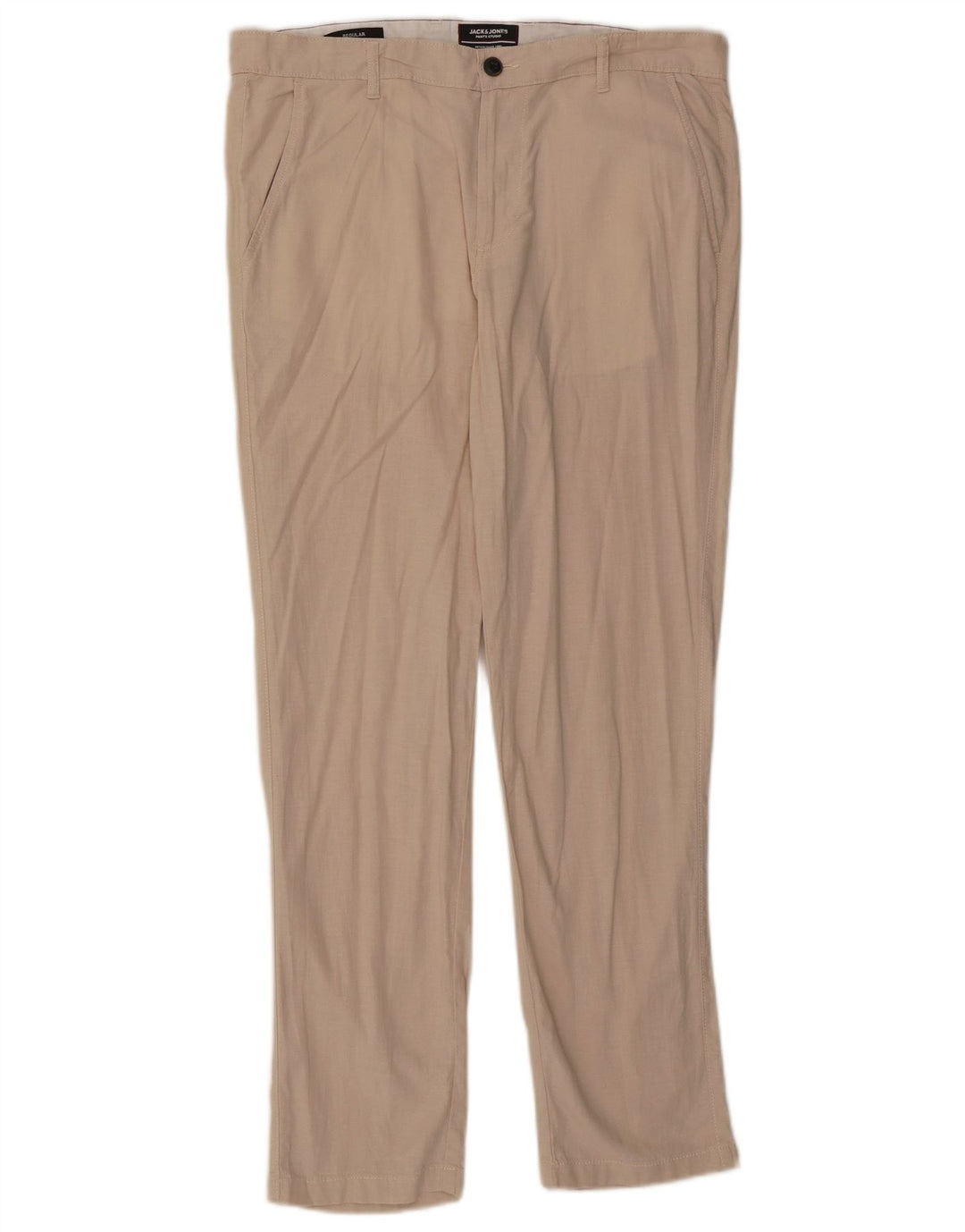 Jack & Jones Masculino Straight Regular W34 L32 Algodão Bege