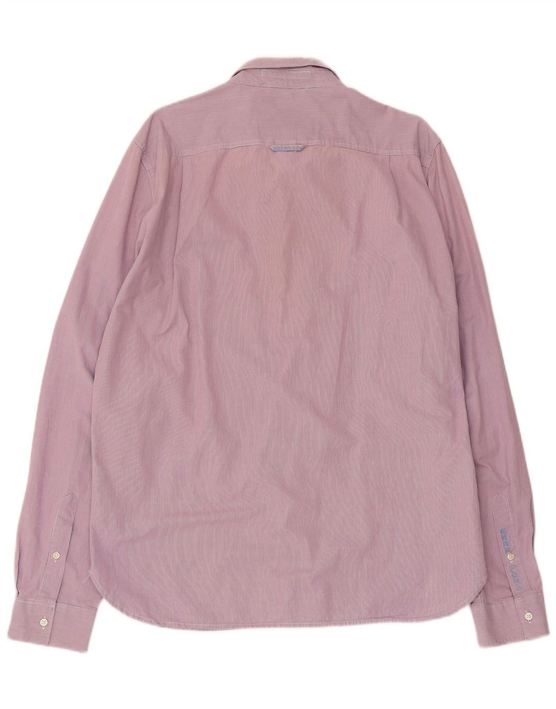 Camisa masculina Superdry 2XL algodão listrado rosa