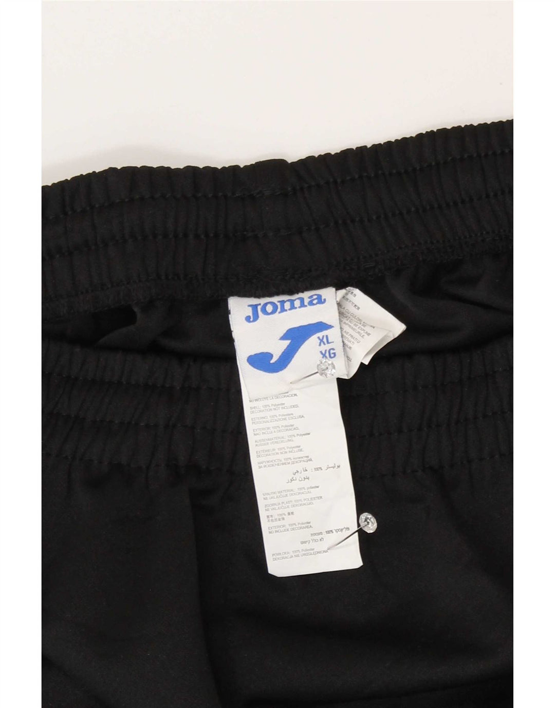 Joma Calça de treino masculina XL poliéster preto