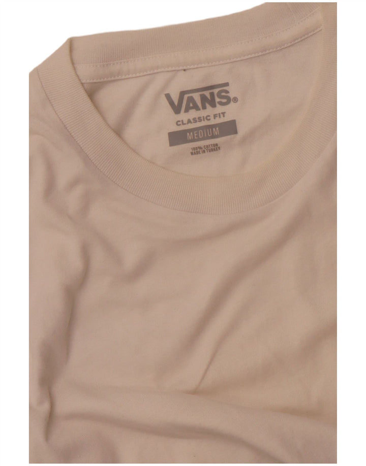 Camiseta masculina VANS Classic Fit Top médio branco colorblock