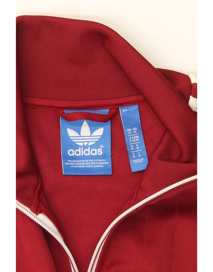 Jaqueta Adidas Masculina Treino Top Médio Borgonha Colorblock
