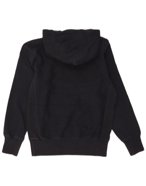 Jumper masculino com capuz gráfico Champion grande algodão azul marinho