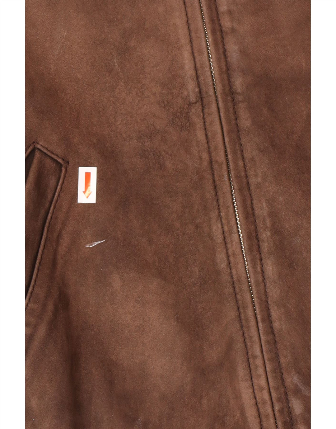 Jaqueta de couro masculina vintage UK 42 XL couro marrom