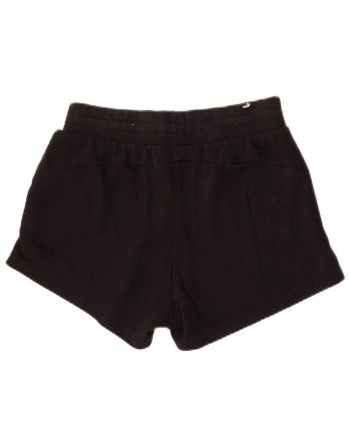 Shorts esportivos femininos Puma UK 12 médio algodão preto