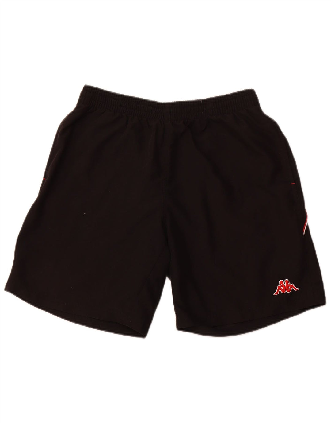 Shorts esportivos masculinos KAPPA poliéster preto médio
