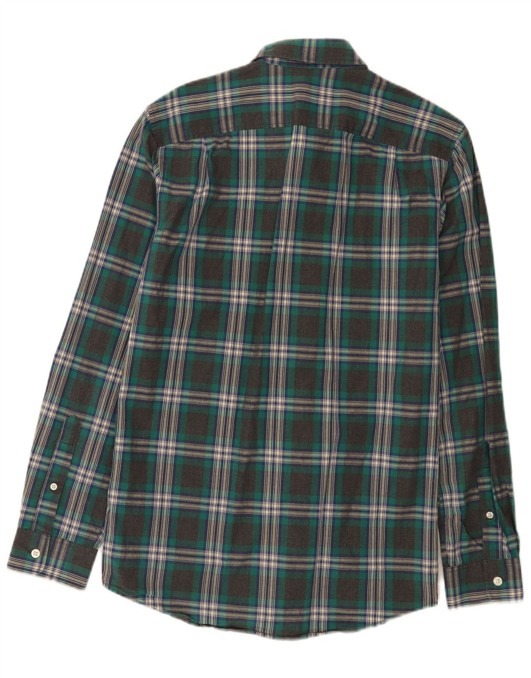 Camisa masculina Jack Wills pequena xadrez cinza algodão