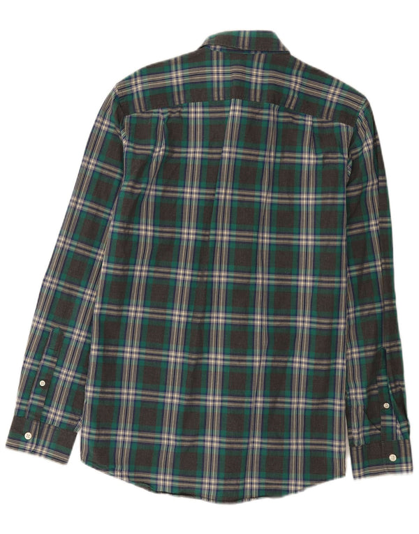 Camisa masculina Jack Wills pequena xadrez cinza algodão