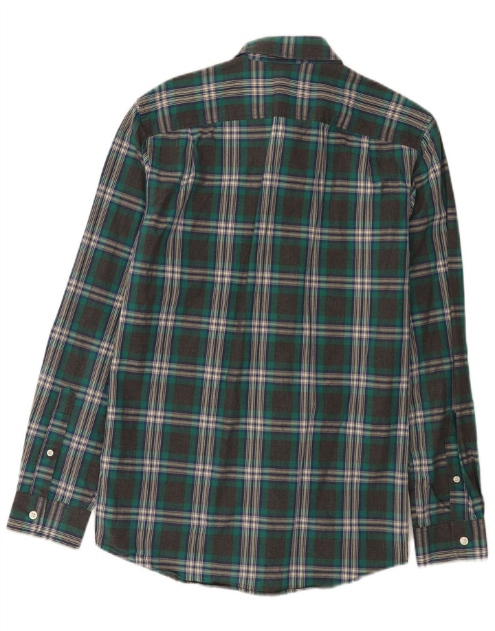 Camisa masculina Jack Wills pequena xadrez cinza algodão