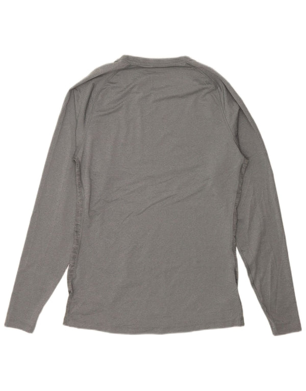 Nike Mens Tight Fit Top Manga Longa XL Cinza Poliéster Flecked