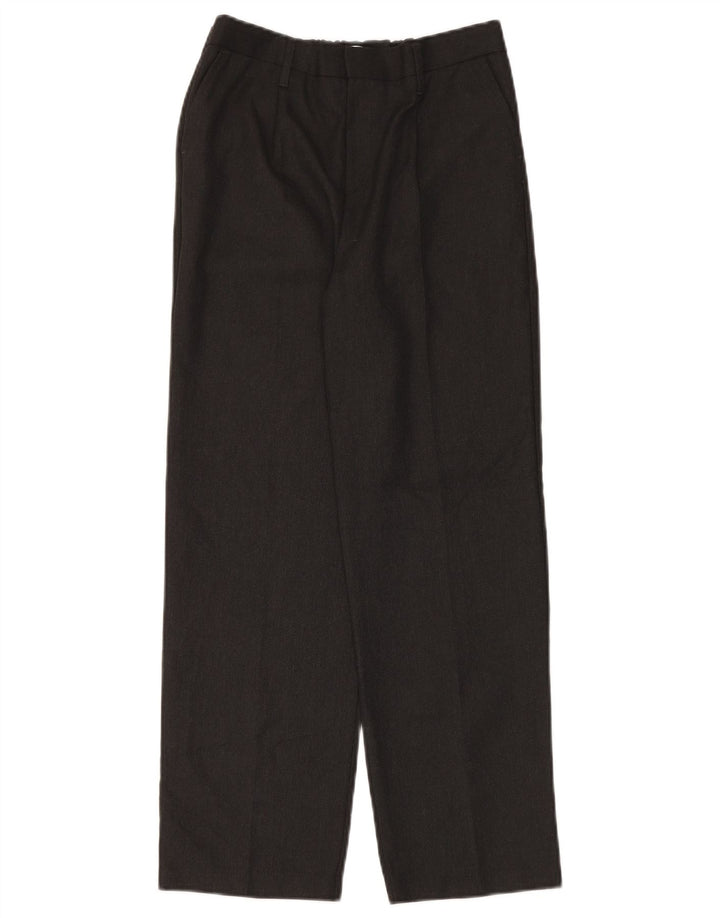 Calças de terno reto John Lewis Boys 10-11 anos W25 L27 poliéster cinza