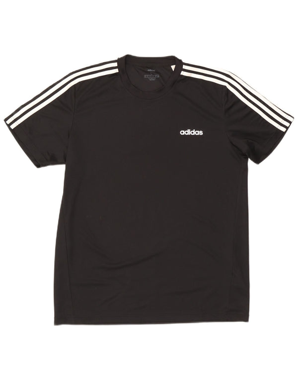 Camiseta Adidas Masculina Climalite Top Grande Poliéster Preto