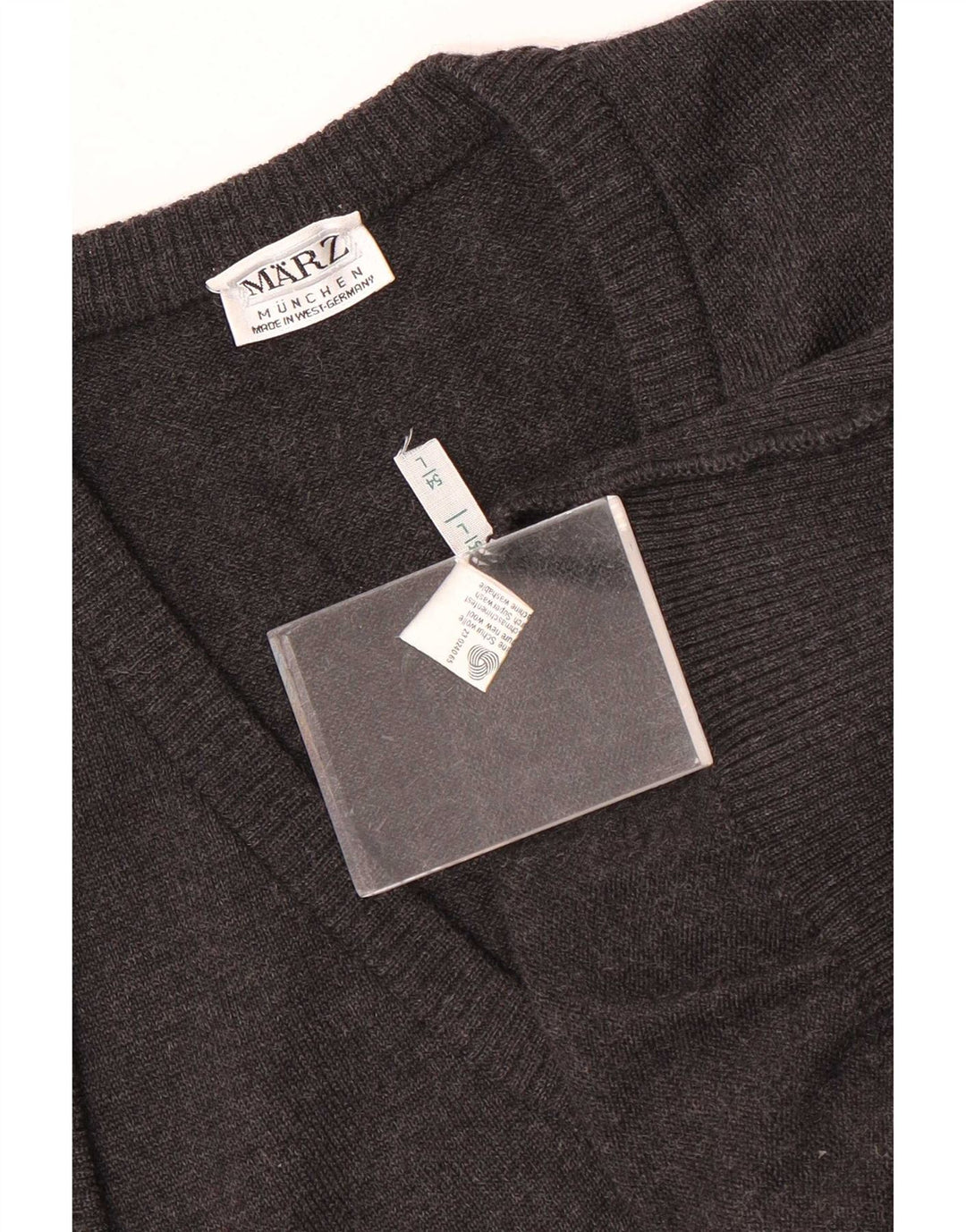 Regata masculina Marz Vest EU 54 grande lã cinza