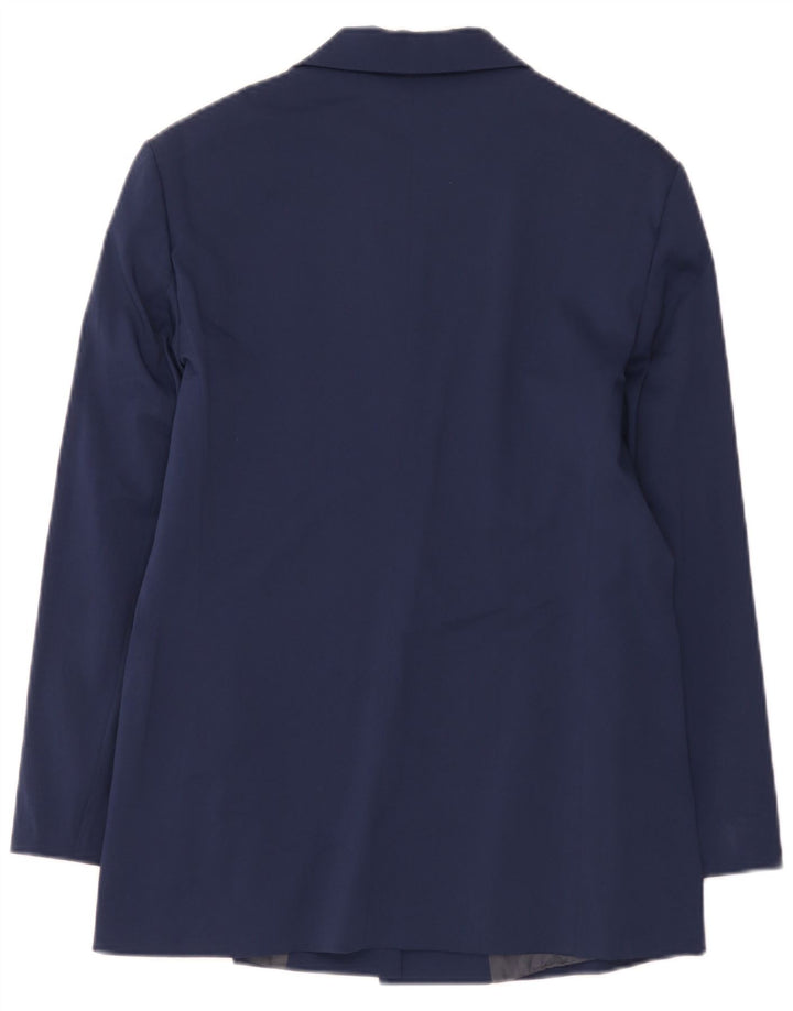 Sobretudo feminino Benetton IT 44 poliéster azul marinho médio