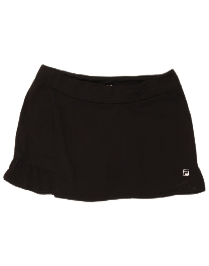 Saia de tênis feminina Fila UK 12 poliéster preto médio