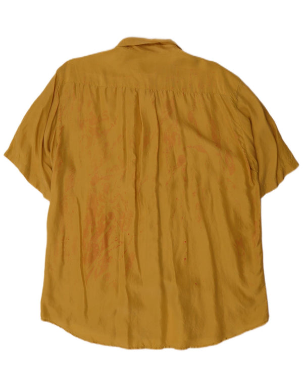 Camisa feminina espinhel de manga curta Witty Girl Reino Unido 10 pequena amarela