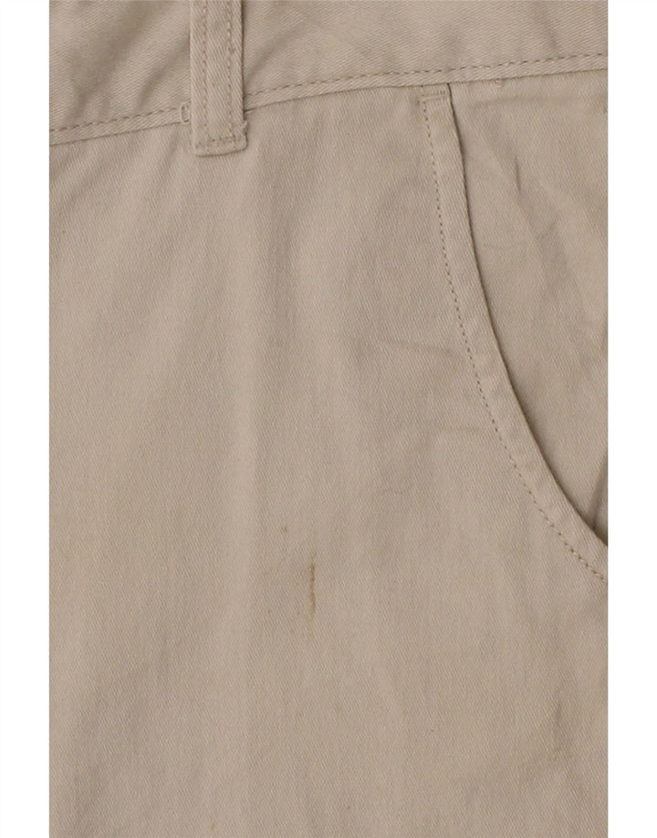 DOCKERS Womens Straight Capri Trousers US 8 Medium W36 L19 Beige Cotton Vintage Dockers and Second-Hand Dockers from Messina Hembry 