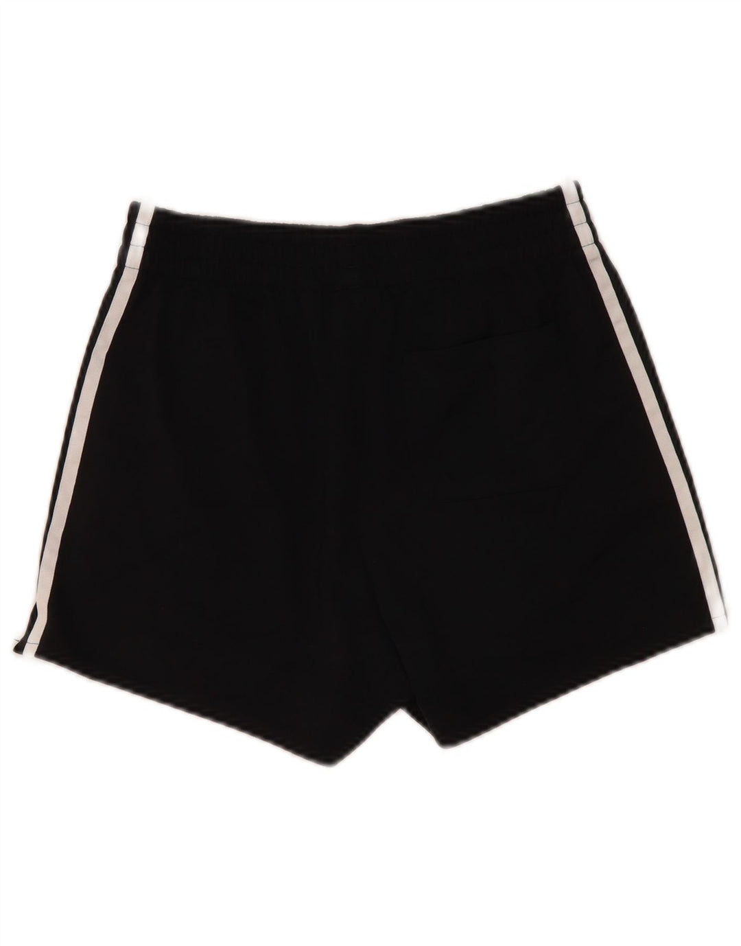 Shorts esportivos femininos Adidas UK 10 pequenos esportivos pretos de poliéster