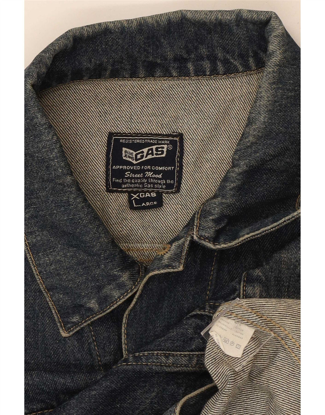 Jaqueta jeans feminina Gas UK 18 XL algodão azul