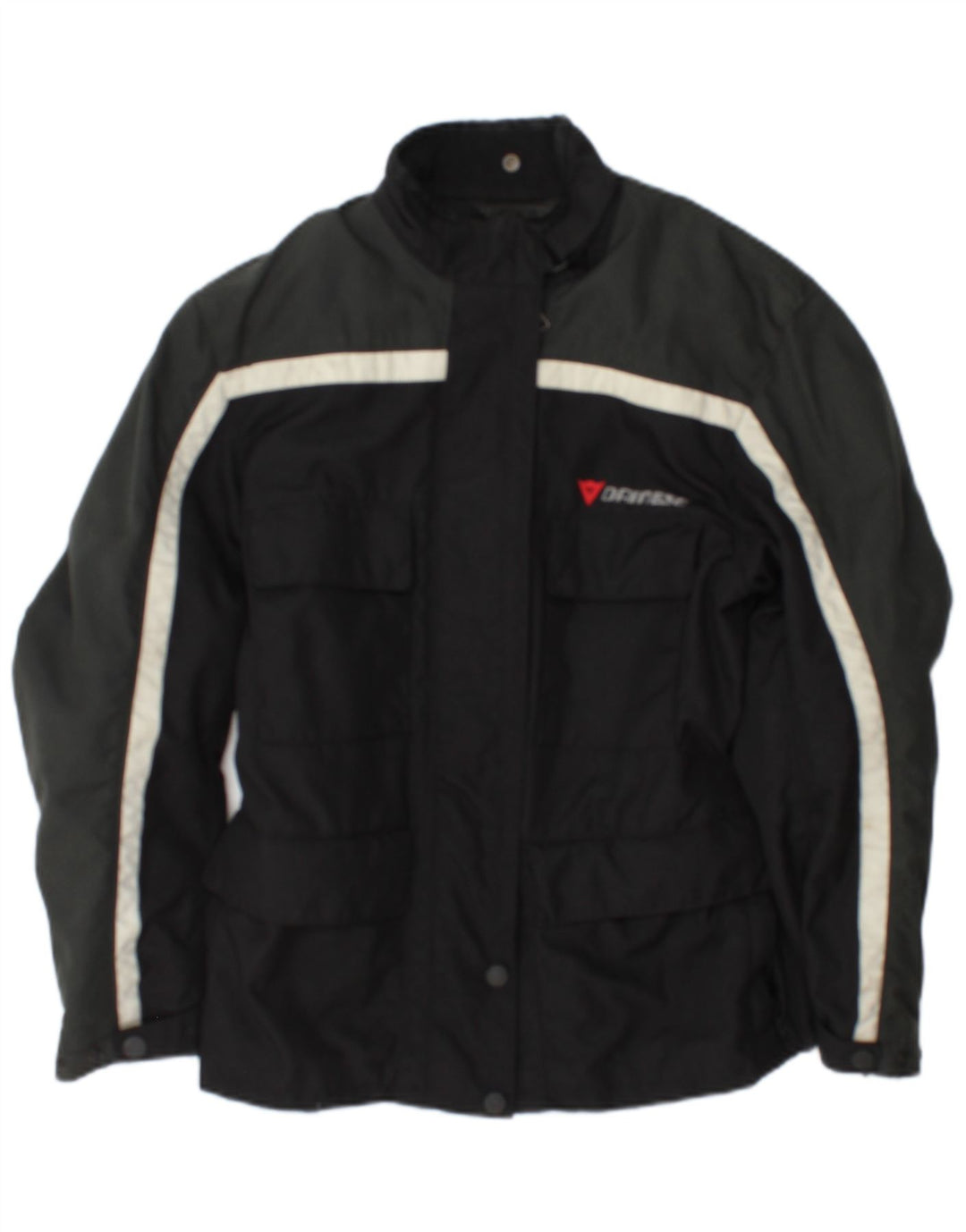 Jaqueta feminina Dainese Graphic Racer UK 12 médio preto colorblock nylon
