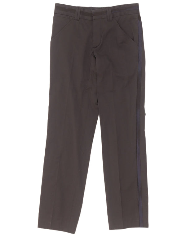 Calça casual masculina Dolce & Gabbana IT 46 pequena W30 L30 preta colorblock