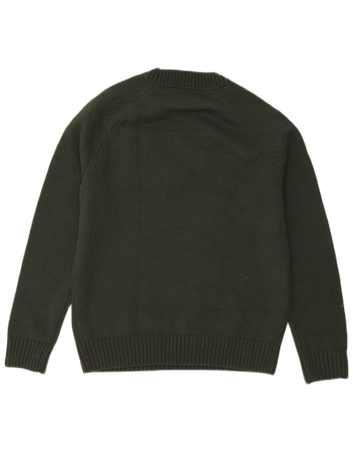 Joules Suéter masculino com gola redonda e gola redonda acrílico verde médio