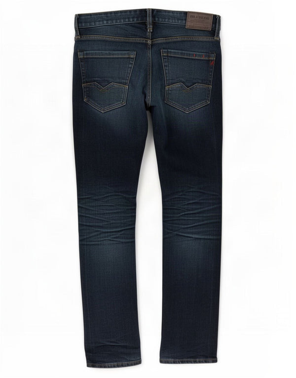 Replay Jeans Slim Masculino W30 L32 Azul Algodão