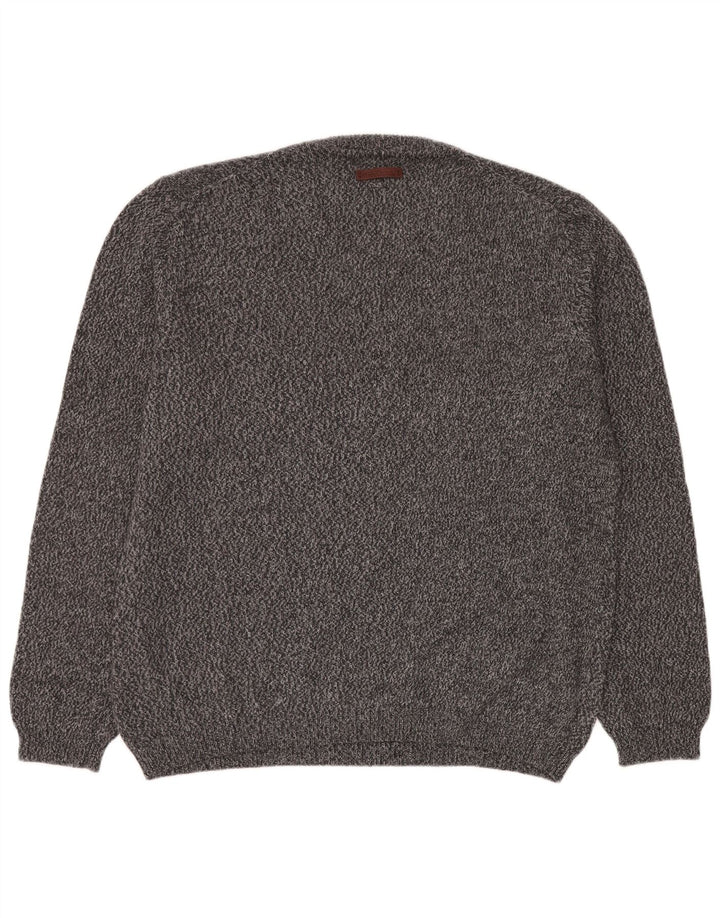 Suéter masculino Camel Active com decote em V XL azul marinho algodão manchado