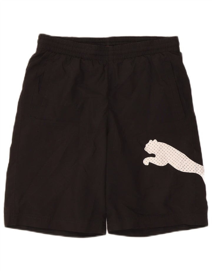 Shorts esportivos gráficos masculinos PUMA pequenos pretos