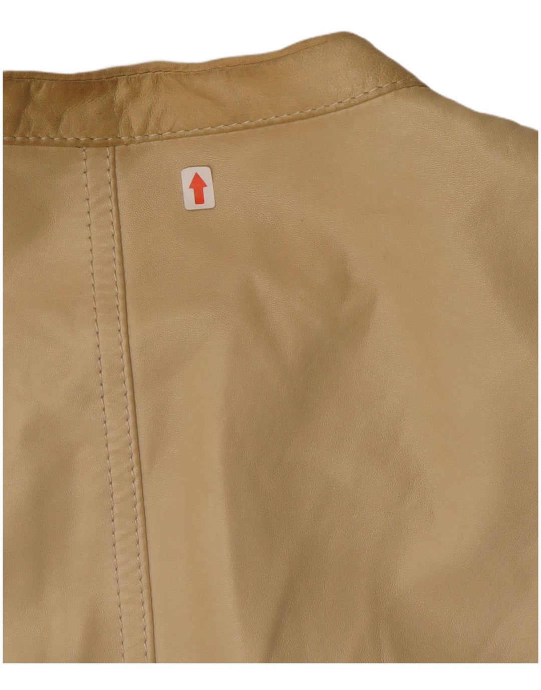 Jaqueta de couro feminina Valentino IT 40 couro bege pequeno