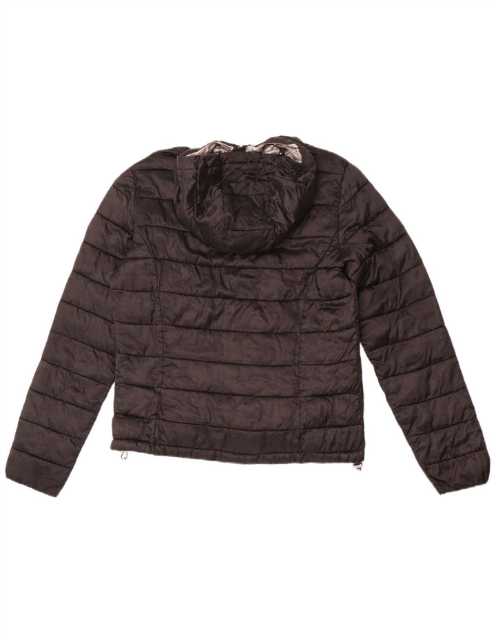 Jaqueta feminina acolchoada com capuz Champion UK 18 XL preta poliamida