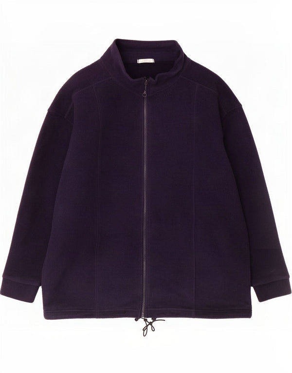 Jaqueta Marks & Spencer Feminina St. Michael Fleece Reino Unido 18 XL Azul Marinho