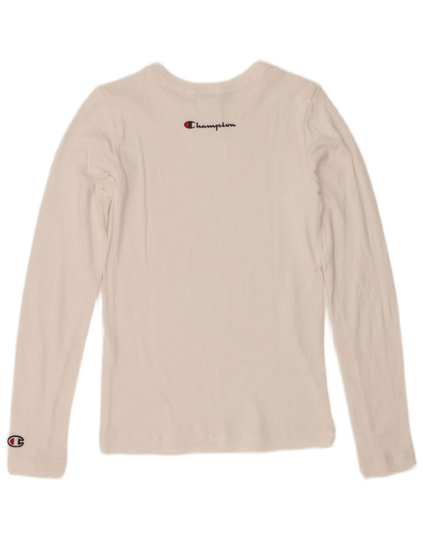 Campeão Feminino Top Manga Longa UK 6 XS Branco