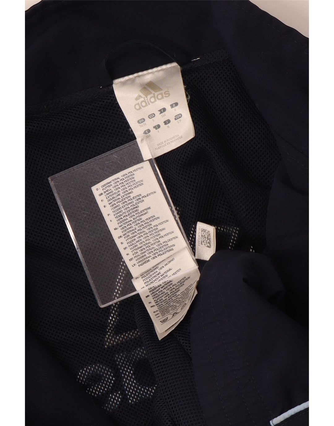 ADIDAS Mens Graphic Tracksuit Top Jacket UK 36/38 Pequeno Azul Marinho