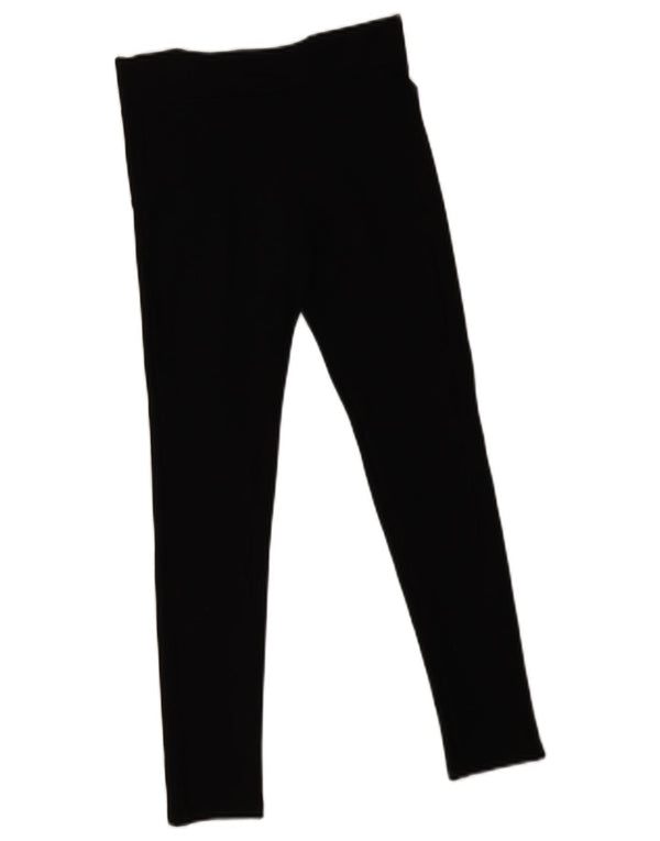 Zara Calça feminina skinny cortada pequena W26 L24 preta