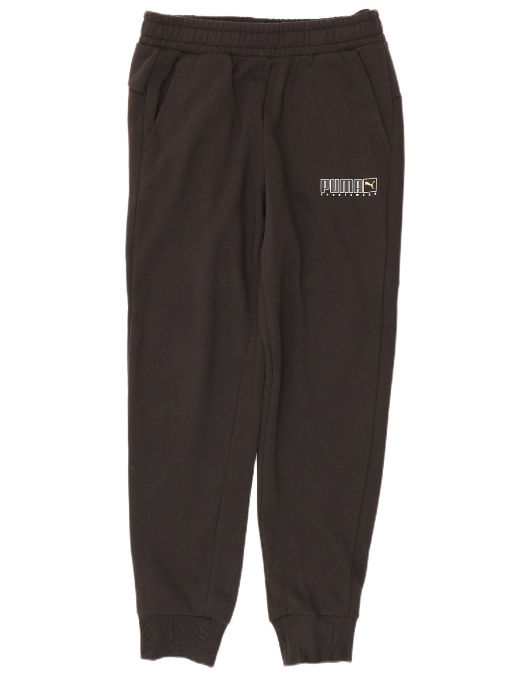 Calça de treino masculina Puma Graphic Joggers médio preto algodão