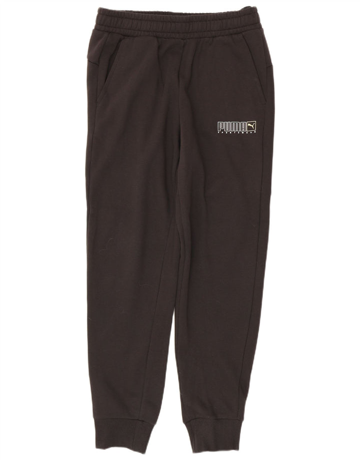 Calça de treino masculina Puma Graphic Joggers médio preto algodão