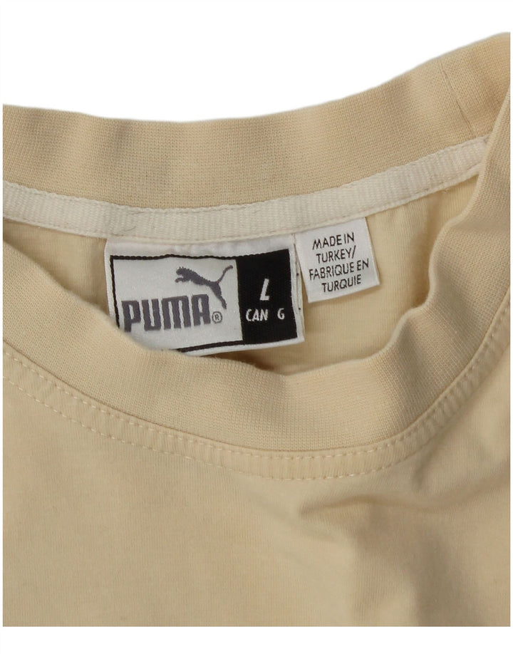 Puma Camiseta Masculina Graphic Top Grande Bege