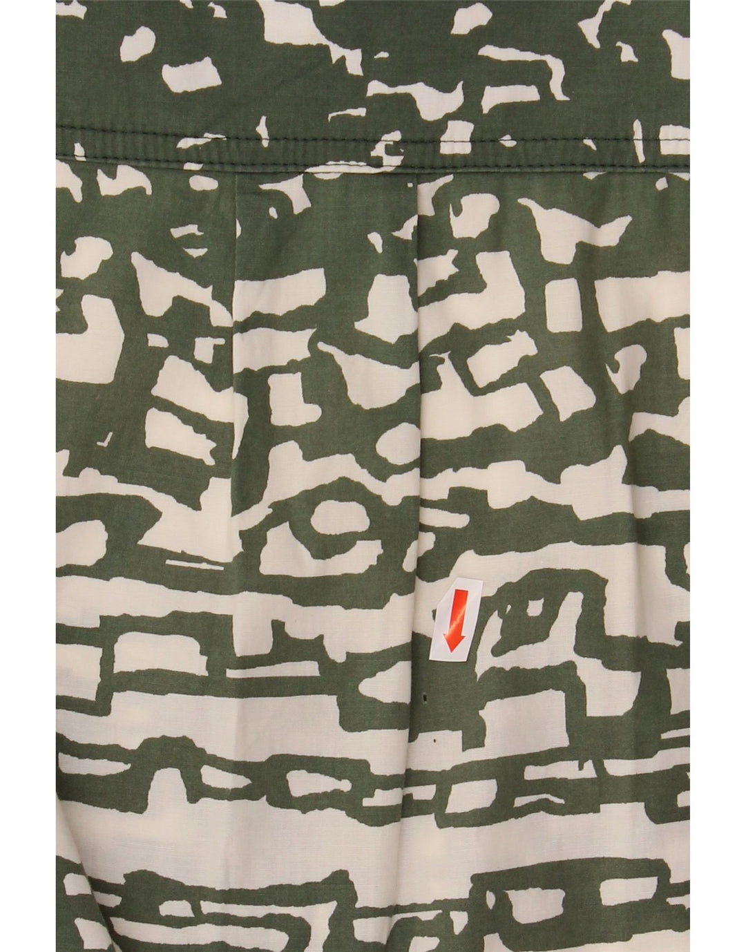 Vestido camisa feminino sem mangas MARELLA Reino Unido 12 verde médio geométrico