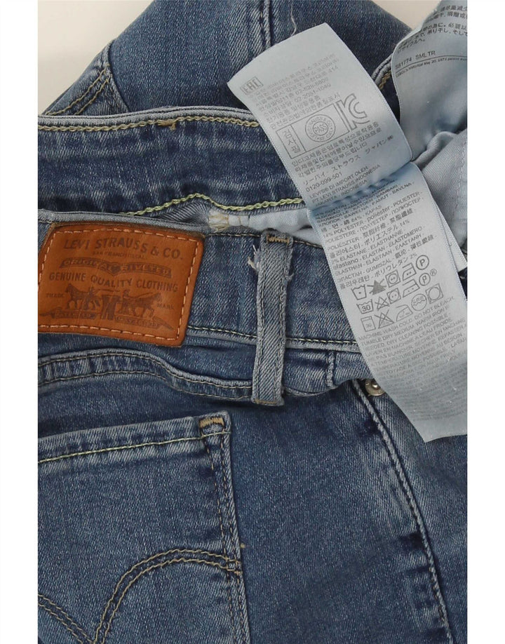Calça jeans feminina Levi's 712 Slim W28 L32 azul algodão