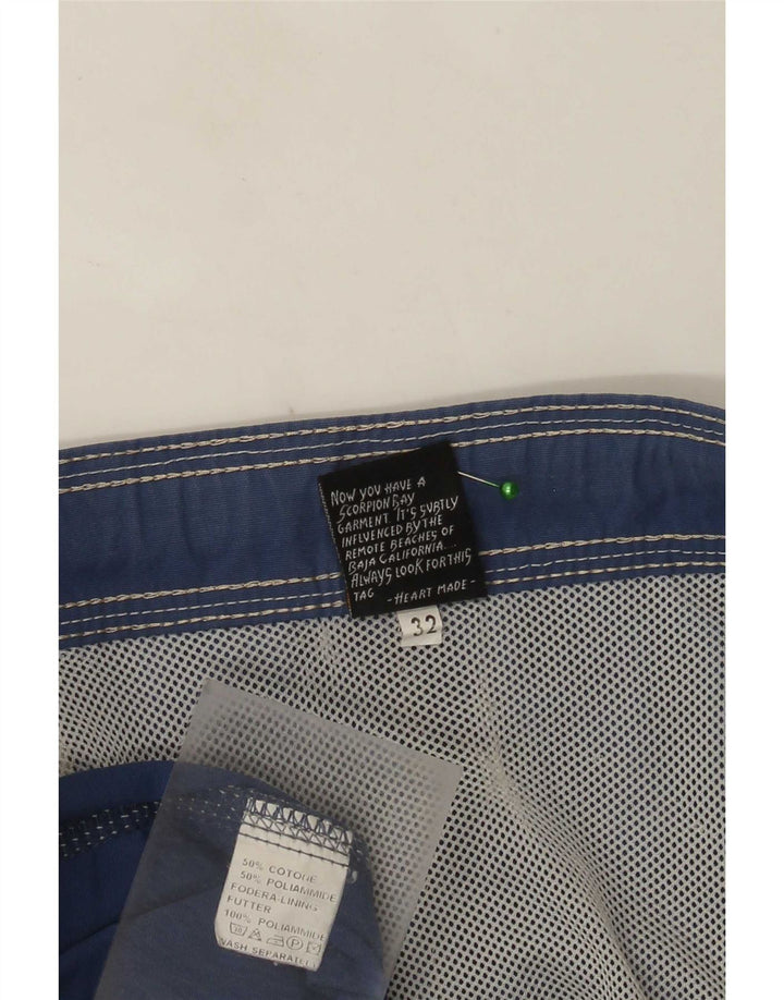 Shorts de natação masculino Scorpion Bay algodão azul médio