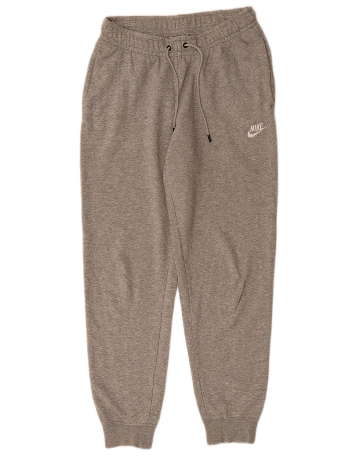 Calça de treino masculina Nike Joggers pequeno cinza manchado de algodão