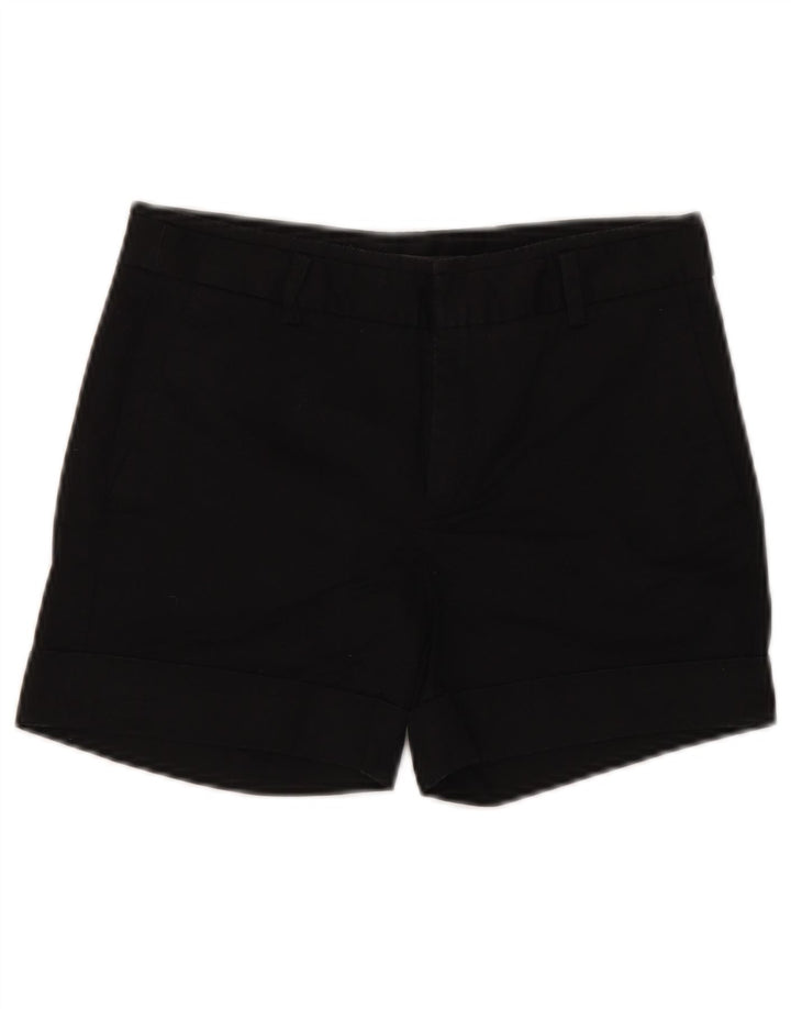 ZARA Shorts Chino Feminino EU 34 2XS W24 Algodão Preto