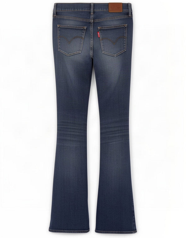 Levi's Womens 315 Distressed Shaping Bootcut Jeans W27 L31 Azul Algodão