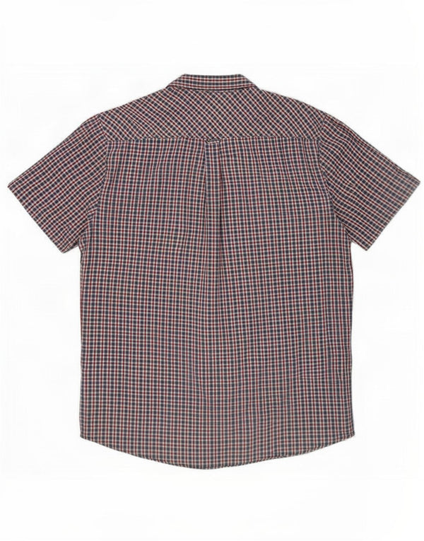 Ben Sherman Camisa masculina de manga curta XL Algodão xadrez multicolorido